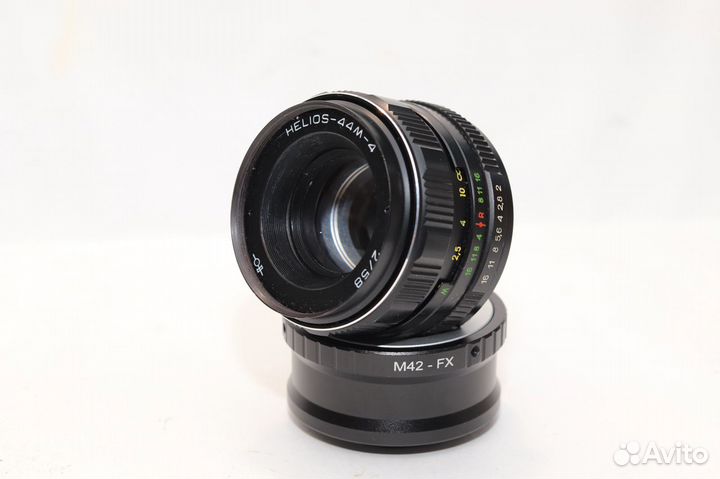 Гелиос 44М - 4 + переходник на Fujifilm