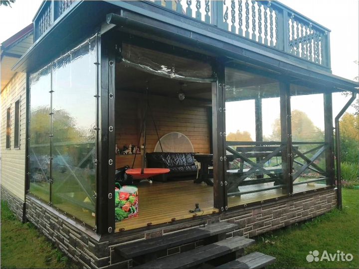 Мягкие окна для беседки