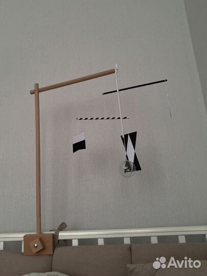 Мобиль на кроватку деревянный