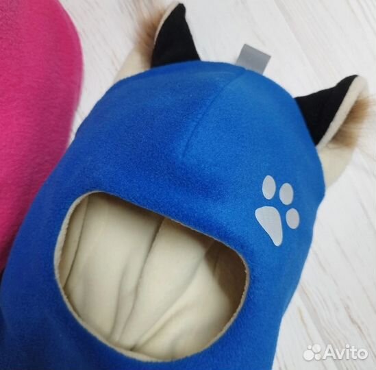 Шапка-шлем из флиса для мальчика 