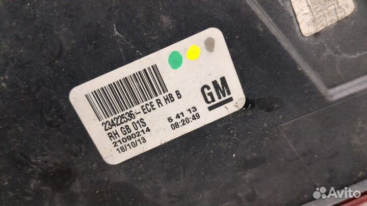 Фонарь (задний) правый Opel Insignia, 2013