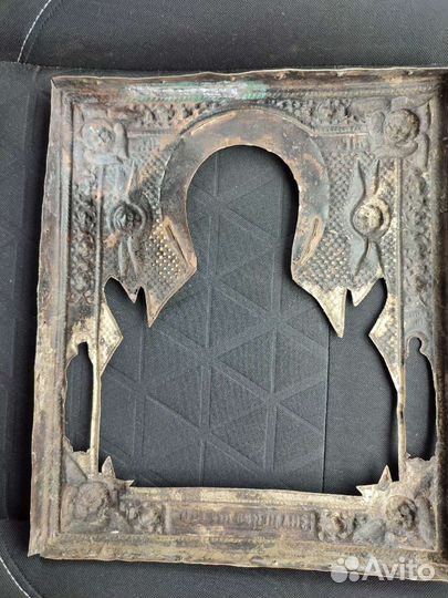 Оклад латунный под икону Знамение