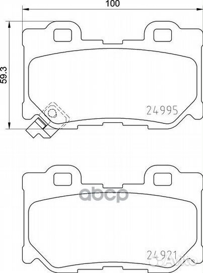 Колодки тормозные дисковые зад (PF-2557) NP