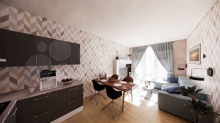 2-к. квартира, 62 м², 1/14 эт.