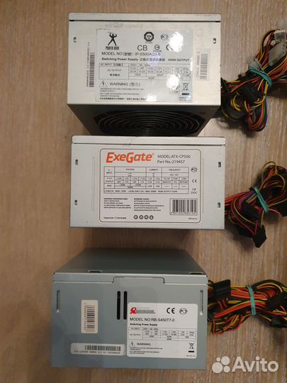 Блоки питания 300w 350w 400w 450w 500w рабочие