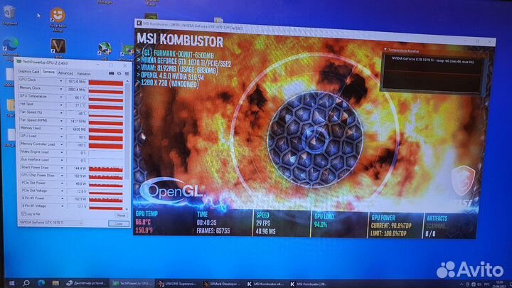 Видеокарта asus GTX1070Ti 8Gb