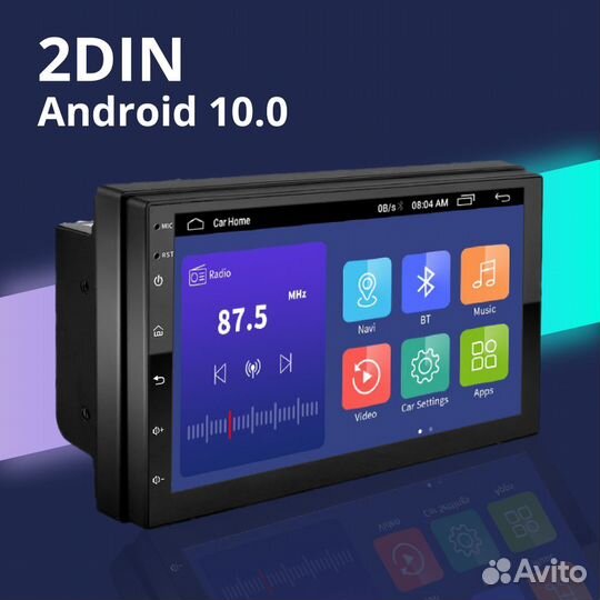 Автомагнитола 2DIN Android (2GB / 32GB, Wi-Fi, GPS