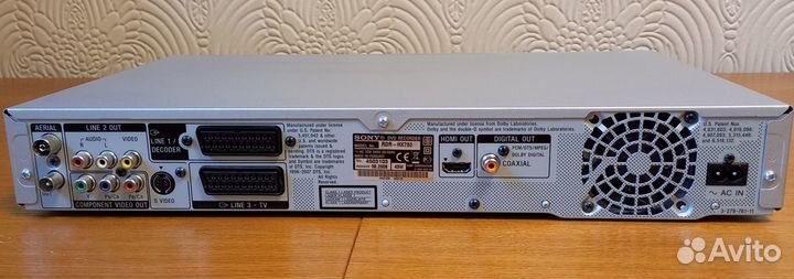 DVD/HDD Recorder Sony RDR-HX780