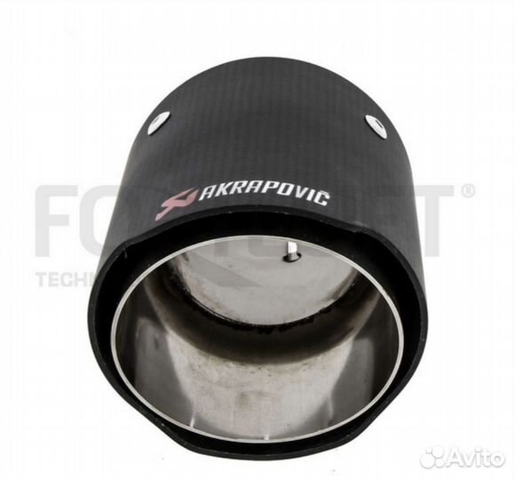 Карбоновая насадка на глушитель в стиле Acrapovic