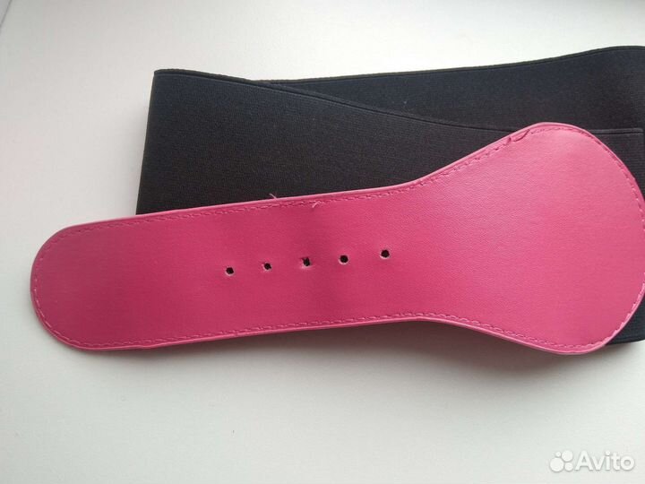 Женский ремень на талию чёрный, розовый. Стиляги
