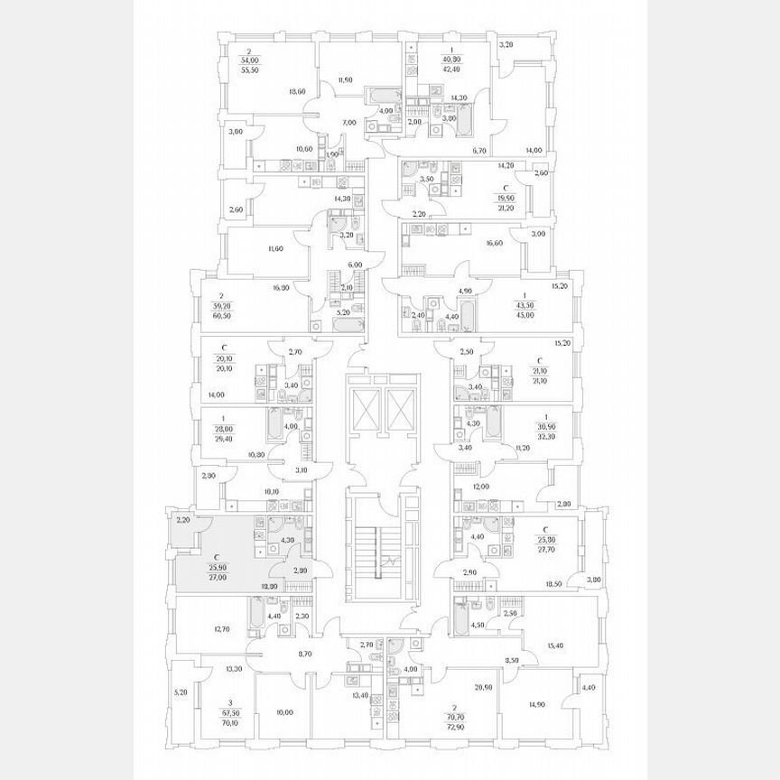 Квартира-студия, 33,3 м², 11/13 эт.