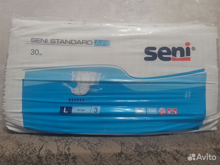 Памперсы для взрослых seni standart air large (3)