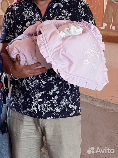 Детский конверт на выписку