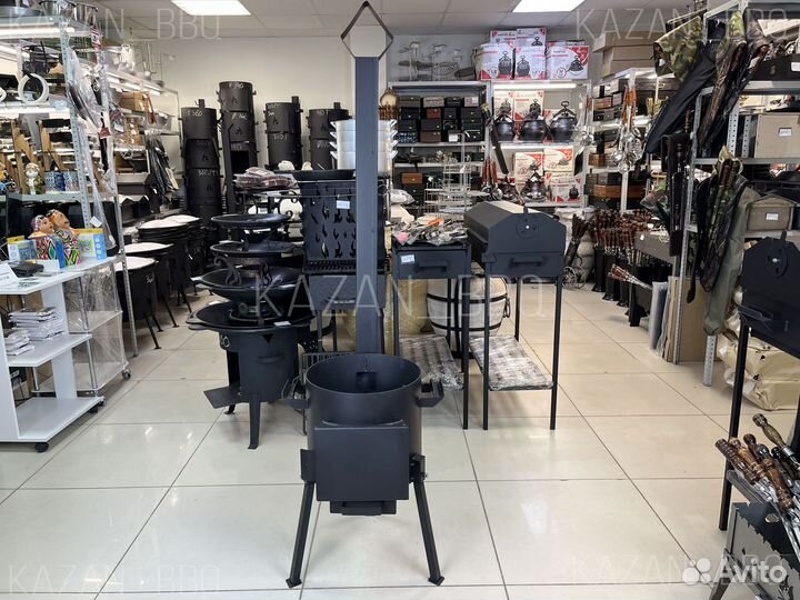 Печь усиленная с трубой и зольником