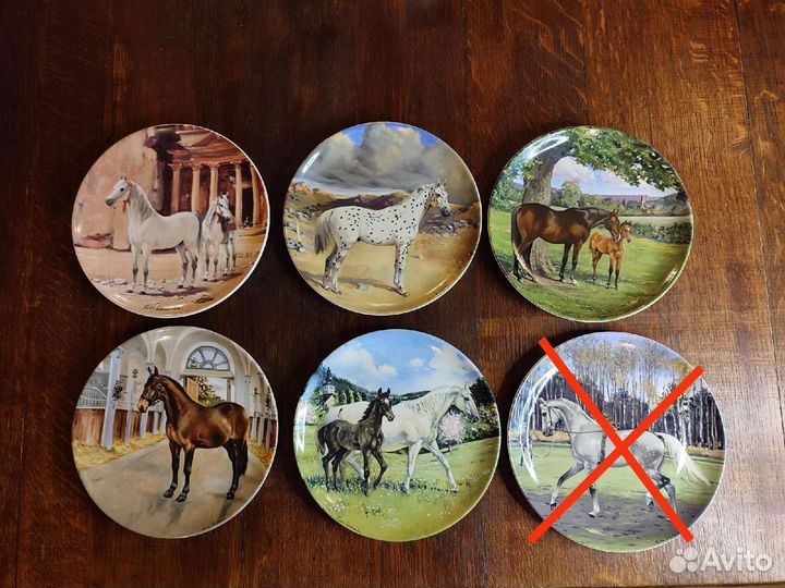 Тарелка Spode лошадь Породы лошадей 1988-1990 гг