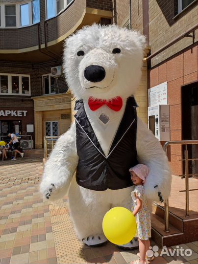 Ростовая кукла Мишка / аниматор / живая открытка