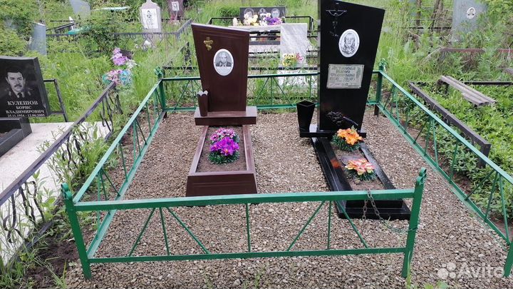 Благоустройство памятники оградки