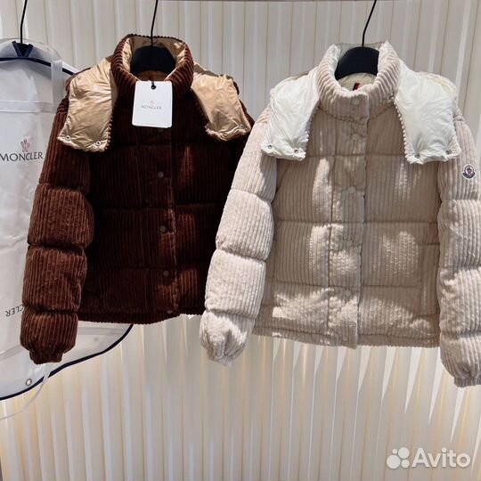 Вельветовый пуховик Moncler Daos