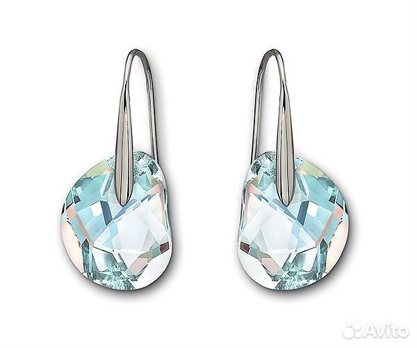 Сережка swarovski galet
