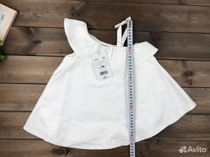 Белое платье для девочки асимметрия Италия