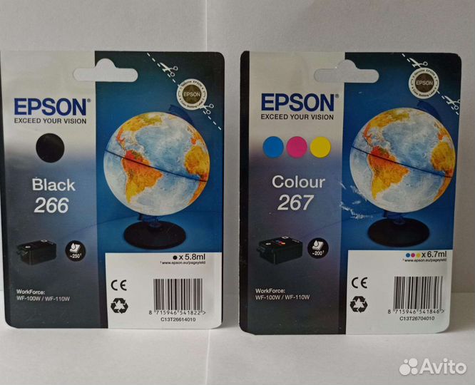 Картридж струйный Epson T266 C13T26614010 черный