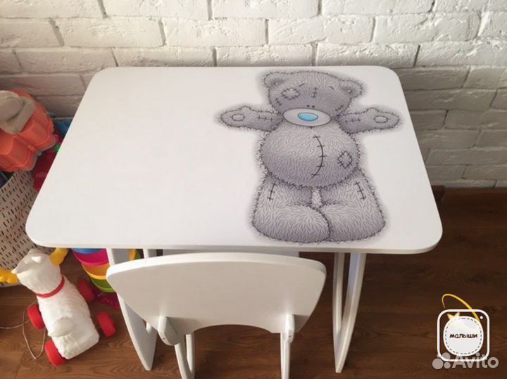 Стол детский со стульчиком комплект с рисунком