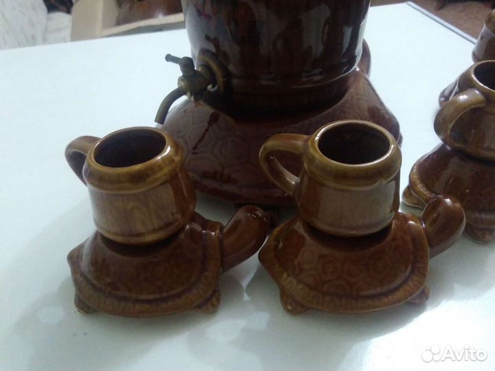 Подарочный набор, черепашки. Бочка и кружки для ко