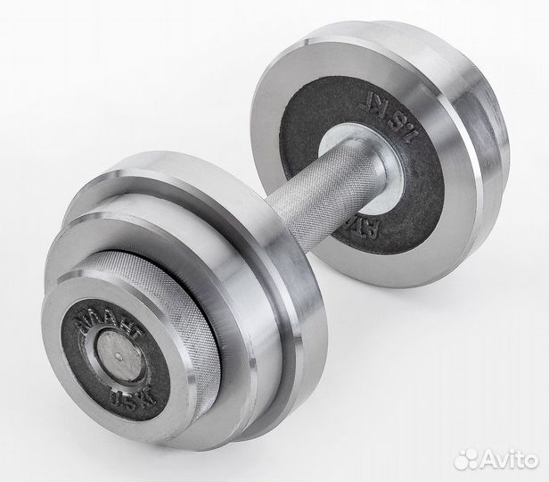 Гантель с галтованными дисками 7кг арт 38910