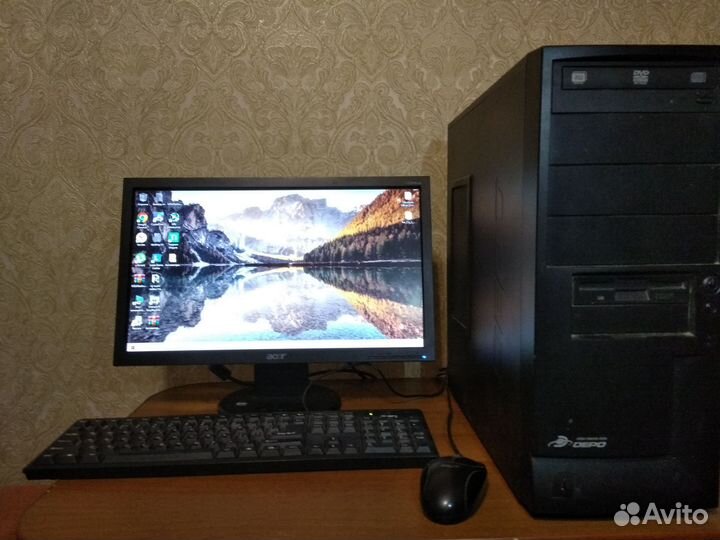 Пк 4ядра/6гбОзу/ssd+hdd/nvidia210
