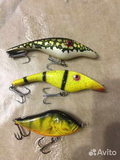 Воблеры Megabass Jackall Zenith., тройники Owner