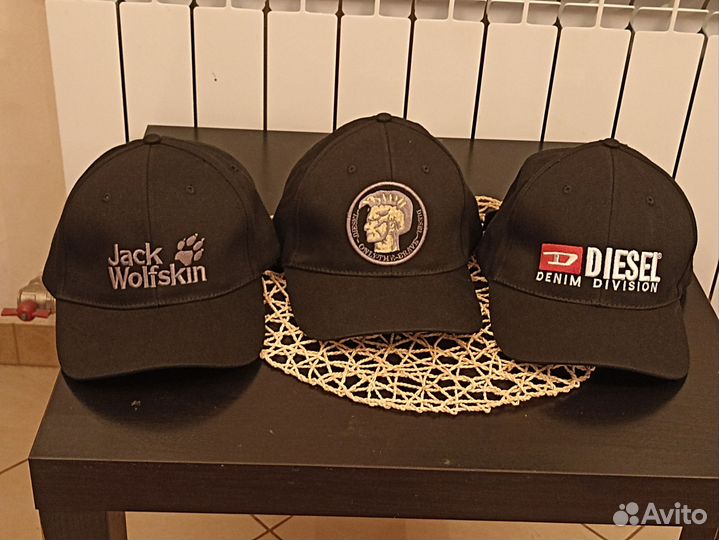 Бейсболка Jack Wolfskin и Diesel Мужская Хлопок