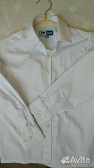 Рубашка белая 116-128