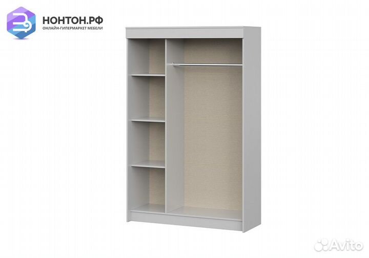 Шкаф-купе Бассо серый / антрацит