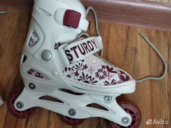 Коньки роликовые детские, раздвижные, р 27-30