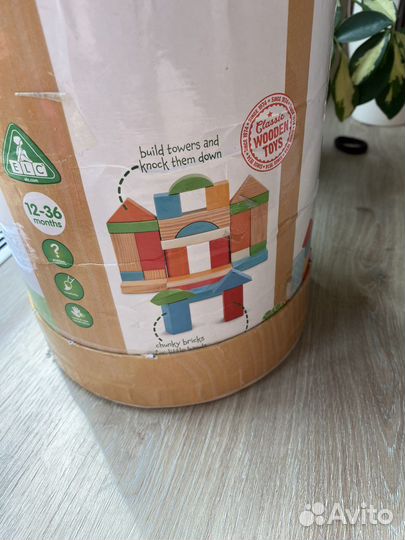 Развивающие деревянные игрушки кубики