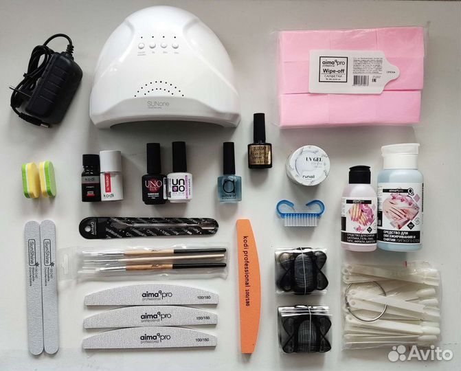 Стартовый набор для наращивания и покрытия ногтей