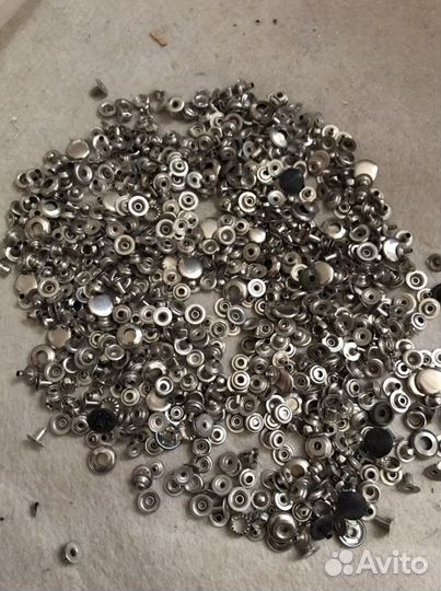 Разные клепки для одежды 10 и 15 мм