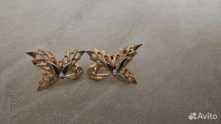 Золотые серьги СССР