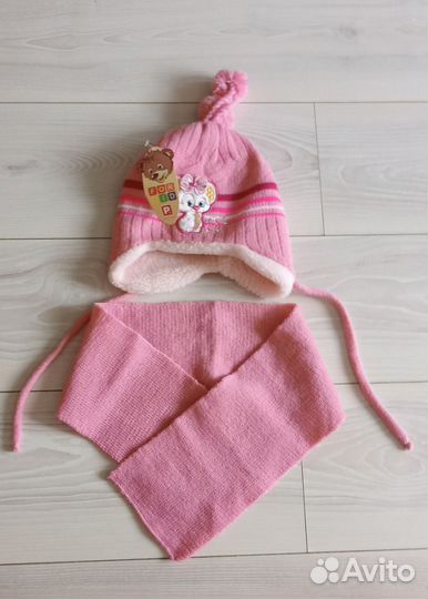 Комплект шапка, шарф