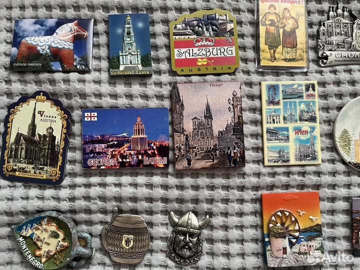 Магниты на холодильник из разных стран
