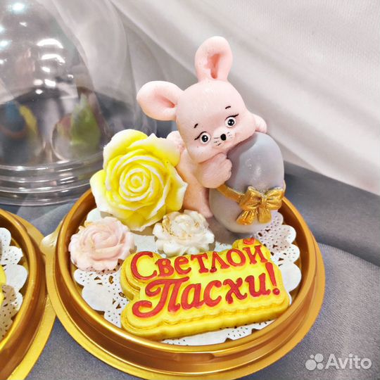 Пасхальный кролик из мыла