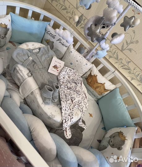 Бортики в детскую кроватку коса