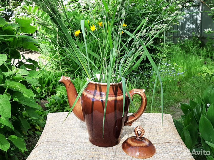 Винтажный заварочный чайник СССР керамика