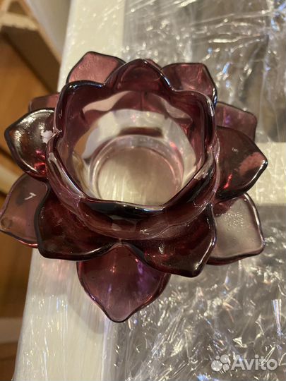 Стеклянные подсвечники IKEA