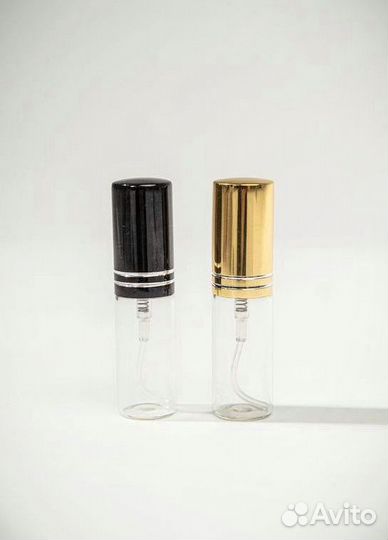 Флакон атомайзер 5 мл с золотистой крышкой