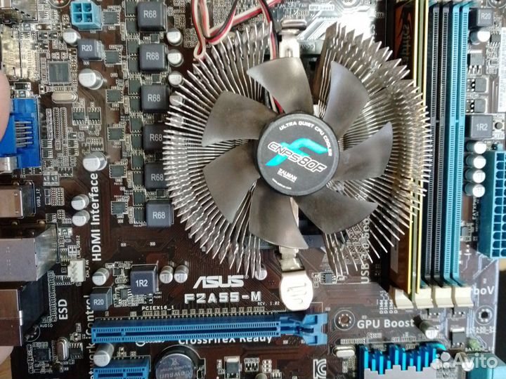 Комплект fm2 мать + процессор