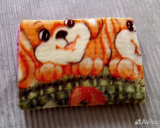 Плед детский плюшевый