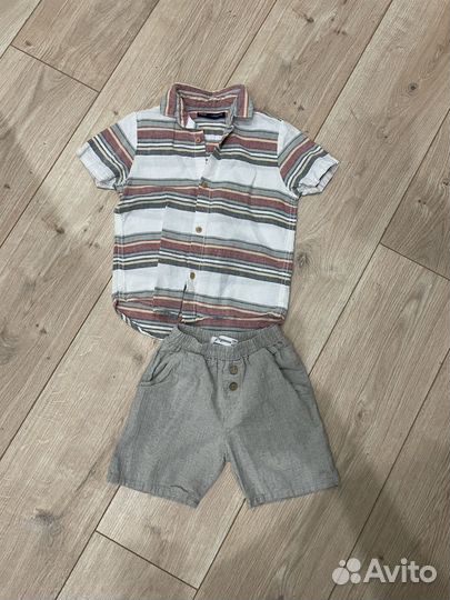 Рубашка next шорты лен