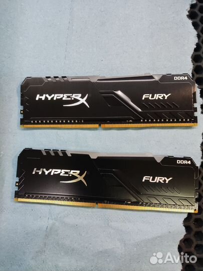 Оперативная память Kingston HyperX fury Black RGB