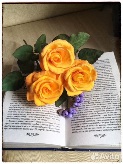 Розы из полимерной глины